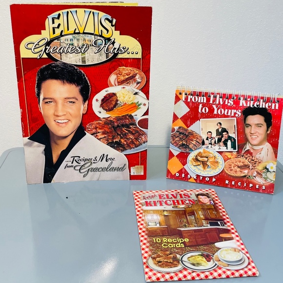 ELVIS Set-3 Cookbooks From Graceland - Picture 1 of 2